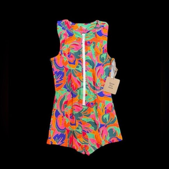 Stone fox Rafa One Piece Swimsuit in Rafa Stained Glass Print Sz S NWT - Picture 1 of 7